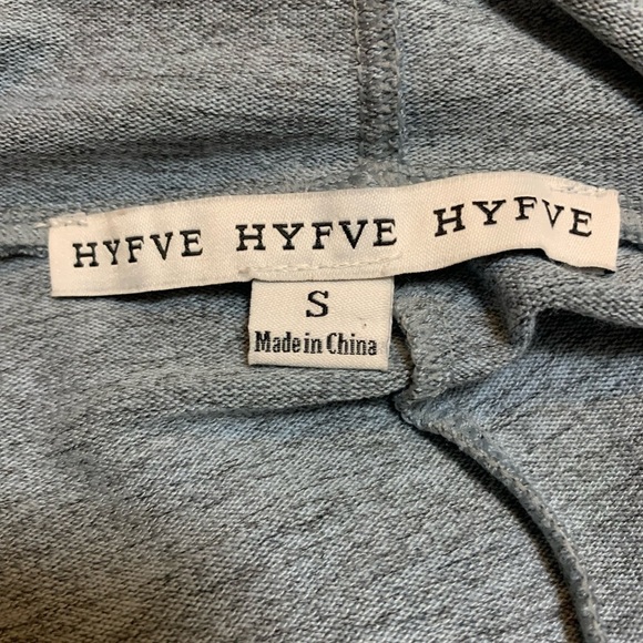 Hyfve hyfve hyfve jersey crop top w/hoodie, S - Picture 2 of 6